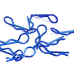 Color Bent-Up Body Clips (10) for 1/10 RC Cars & Trucks (LxW=23x9mm)
