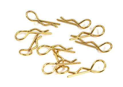 Bent-Up Body Clips (10) for 1/10 RC Cars & Trucks (LxW=23x9mm)