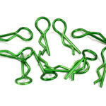 Color Bent-Up Body Clips (10) for 1/10 RC Cars & Trucks (LxW=23x9mm)