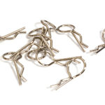 Bent-Up Body Clips (10) for 1/10 RC Cars & Trucks (LxW=24x11mm)