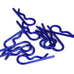 Color Bent-Up Body Clips (10) for 1/8 RC Cars & Trucks (LxW=27x10mm)