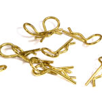Bent-Up Body Clips (10) for 1/8 RC Cars & Trucks (LxW=25x11mm)