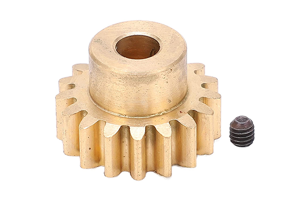 C31157 Machined Brass 16g Pinion Gear 5mm Bore 32P 17T for Axial 1/10 RBX10 Ryft 4WD - Image 1