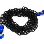 Realistic 1/10 Scale Metal Drag Chain w/ Tow Hooks for Off-Road Crawler