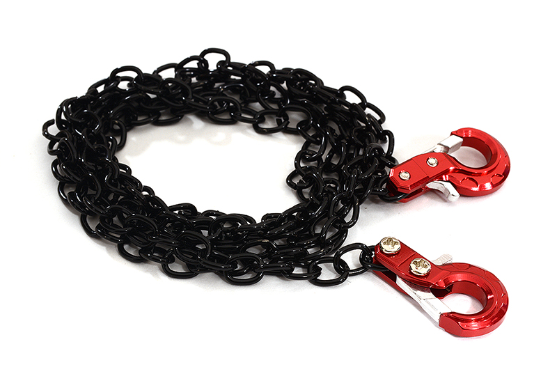 C31173 Realistic 1/10 Scale Metal Drag Chain w/ Tow Hooks for Off-Road Crawler - Image 1