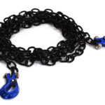 Realistic 1/10 Scale Metal Drag Chain w/ Tow Hooks for Off-Road Crawler