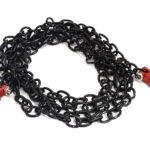 Realistic 1/10 Scale Metal Drag Chain w/ Tow Hooks for Off-Road Crawler