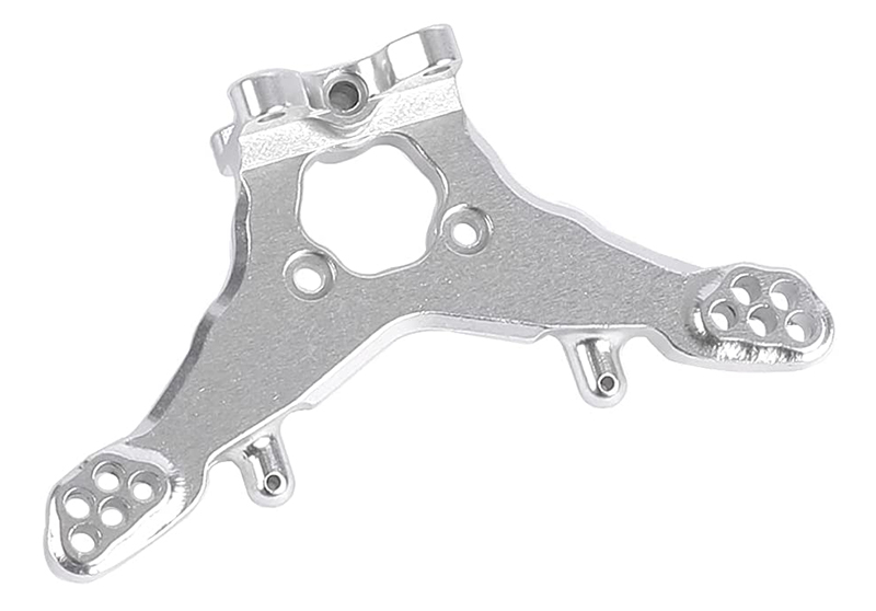 C31183SILVER Alloy Rear Shock Tower for Losi 1/18 Mini-T 2.0 - Image 1