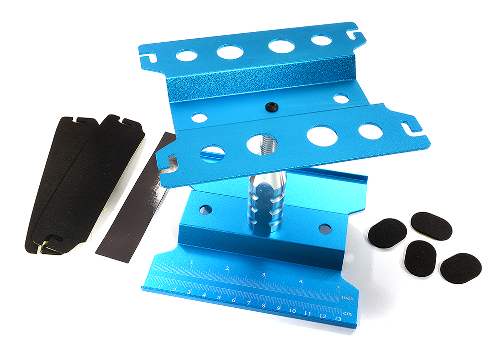 C31188BLUE Universal Car Stand Workstation for 1/10 & 1/8 Size (140x120x130mm) - Image 1