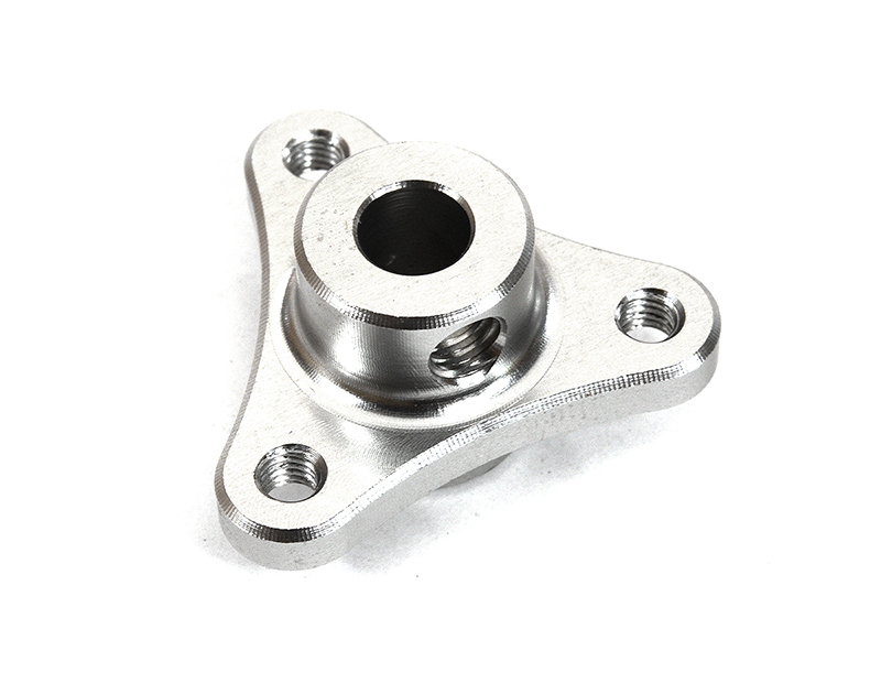 C31234SILVER Special 0.8M/MOD1 Spur Gear Adapter for ID 5mm Shaft (M4 Set Screw Required) - Image 1