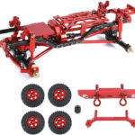 Complete Alloy Conversion Kit w/ 133 Wheelbase for 1/24 SCX24 Deadbolt Crawler