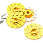 Realistic Alloy Machined Brake 12mm Hex Hub Set for 1/10 Scale On-Road