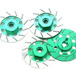Realistic Alloy Machined Brake 12mm Hex Hub Set for 1/10 Scale On-Road