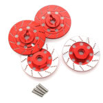 Realistic Alloy Machined Brake 12mm Hex Hub Set for 1/10 Scale On-Road