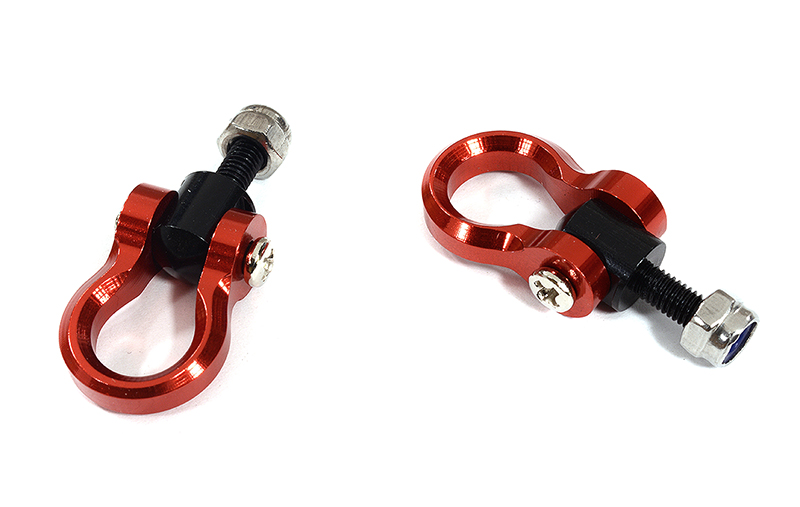 C31248 Metal Alloy Bumper Tow Shackles (2) for TRX-4 Type C28489 Front Bumper - Image 1