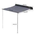 Realistic Side Awning Camping Tent Sunshade for Traxxas TRX-4 & Axial SCX10 III - Image 3