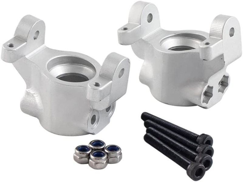 C31251SILVER Machined Alloy Caster Blocks for Axial 1/10 RBX10 Ryft 4WD Rock Bouncer - Image 1
