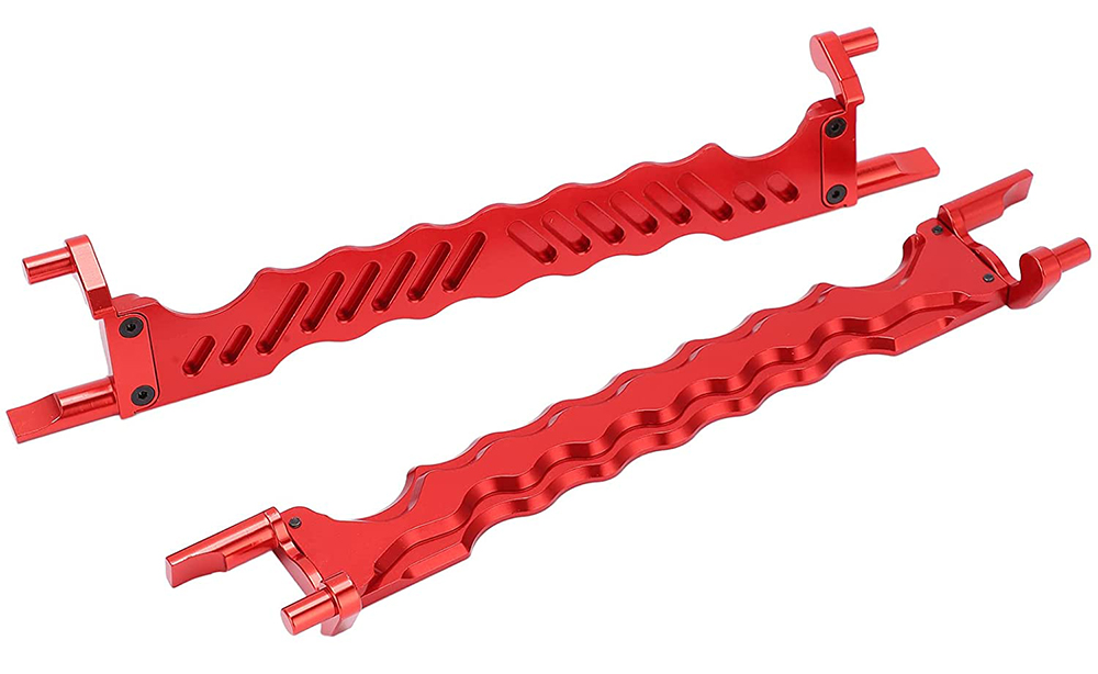 C31254RED Alloy Machined Battery Hold-Down Plate for Traxxas X-Maxx 4X4 7719 - Image 1