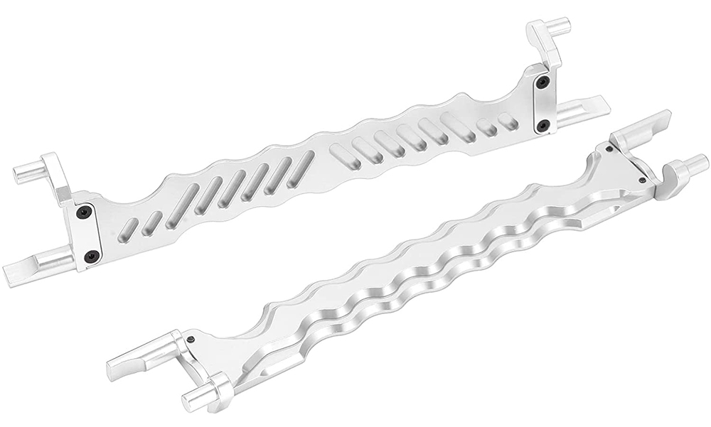 C31254SILVER Alloy Machined Battery Hold-Down Plate for Traxxas X-Maxx 4X4 7719 - Image 1