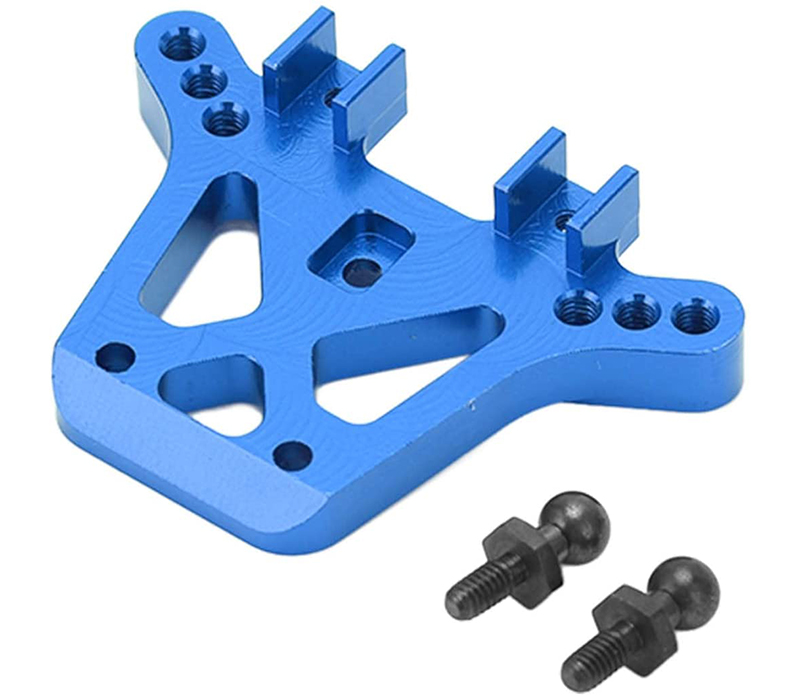 C31257BLUE Alloy Machined Rear Shock Tower for Traxxas LaTrax Teton 1/18 Monster Truck - Image 1