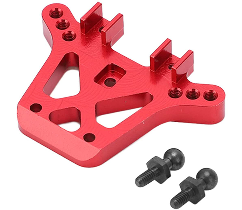 C31257RED Alloy Machined Rear Shock Tower for Traxxas LaTrax Teton 1/18 Monster Truck - Image 1