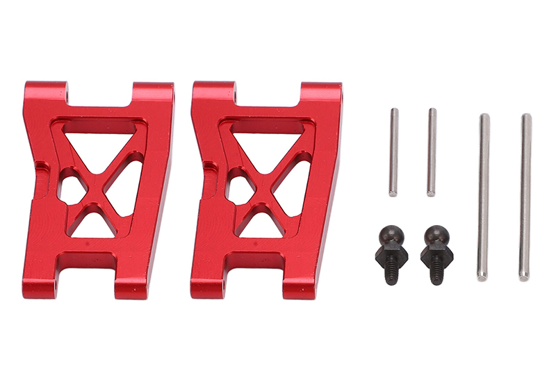 C31265RED Alloy Machined Rear Suspension Arms for Traxxas LaTrax Teton 1/18 Monster Truck - Image 1