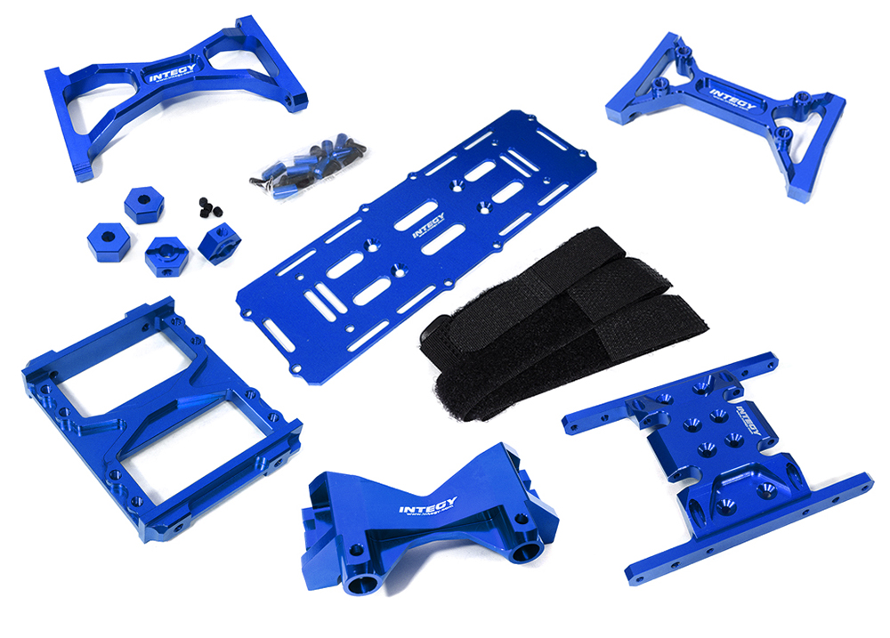 C31284BLUE Essentials Aluminum Upgrade Set B for Element RC 1/10 Scale Enduro Sendero - Image 1