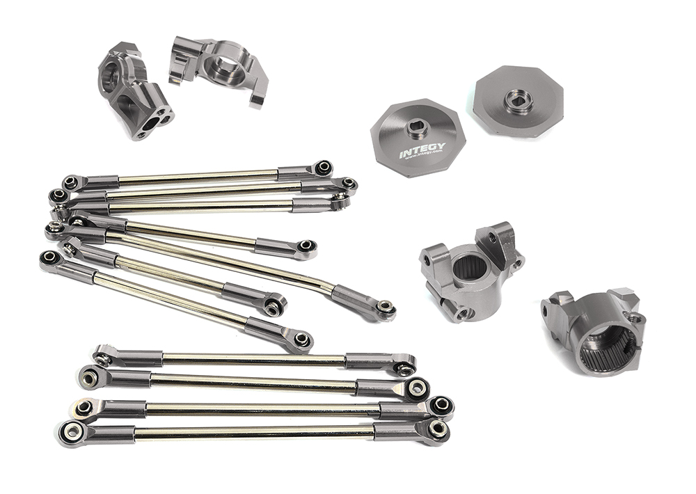 C31285GREY Essentials Aluminum Upgrade Set C for Element RC 1/10 Scale Enduro Sendero - Image 1