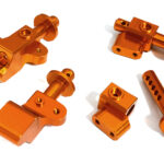 Machined Front & Rear Body Mount Set for Arrma 1/8 Outcast 6S BLX AR320357