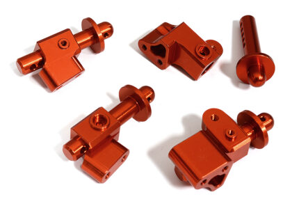 Machined Front & Rear Body Mount Set for Arrma 1/8 Outcast 6S BLX AR320357