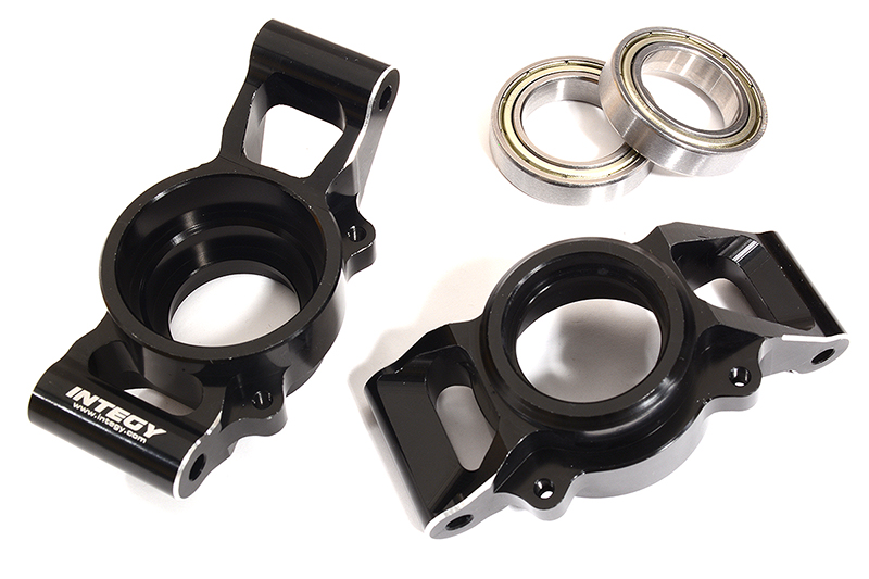 C31294BLACK Machined HD Rear Hub Carriers w/20x32x7mm Bearings for Traxxas X-Maxx 4X4 7752 - Image 1