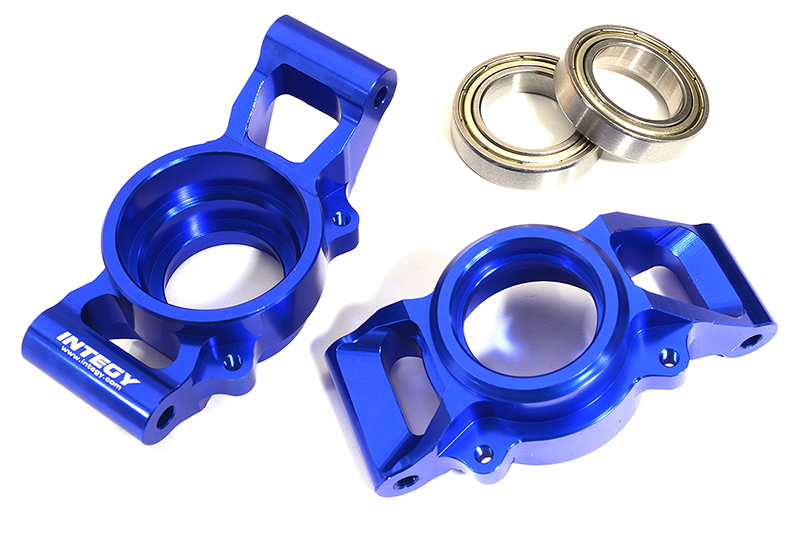C31294BLUE Machined HD Rear Hub Carriers w/20x32x7mm Bearings for Traxxas X-Maxx 4X4 7752 - Image 1