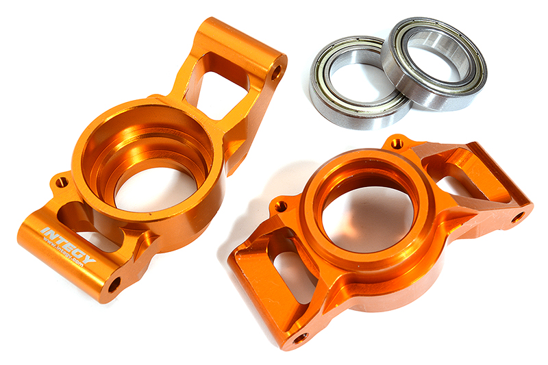 C31294ORANGE Machined HD Rear Hub Carriers w/20x32x7mm Bearings for Traxxas X-Maxx 4X4 7752 - Image 1