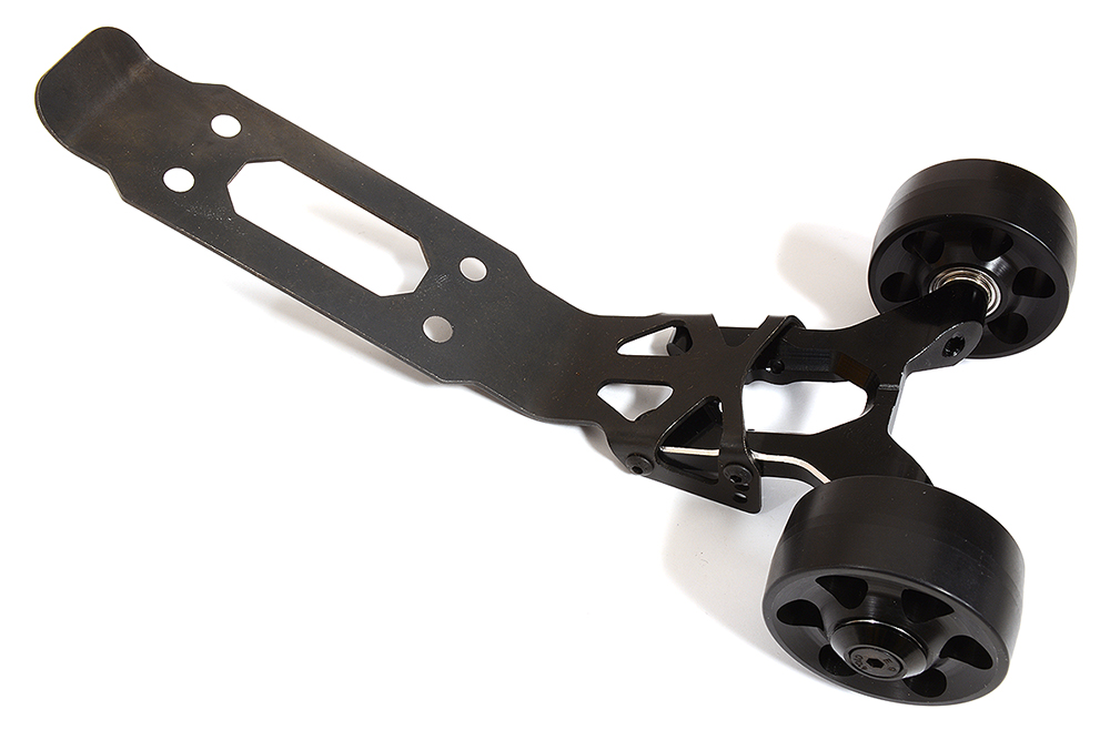 C31296BLACK Black Billet Machined Wheelie Bar for Traxxas 1/10 Maxx 4S Monster Truck 8976 - Image 1