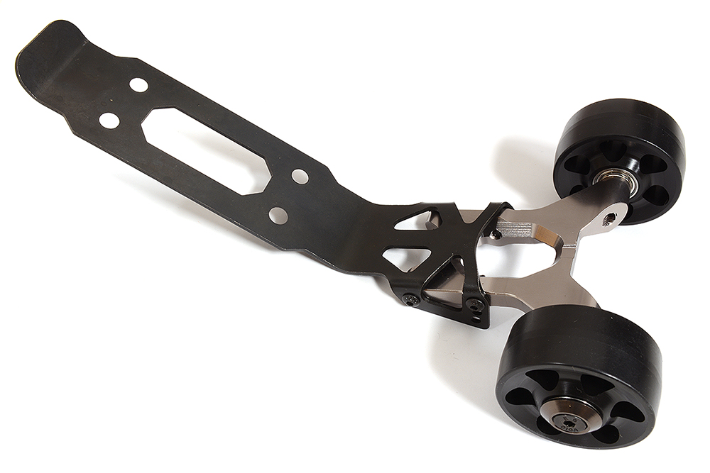 C31296GREY Billet Machined Wheelie Bar for Traxxas 1/10 Maxx 4S 8976 - Image 1