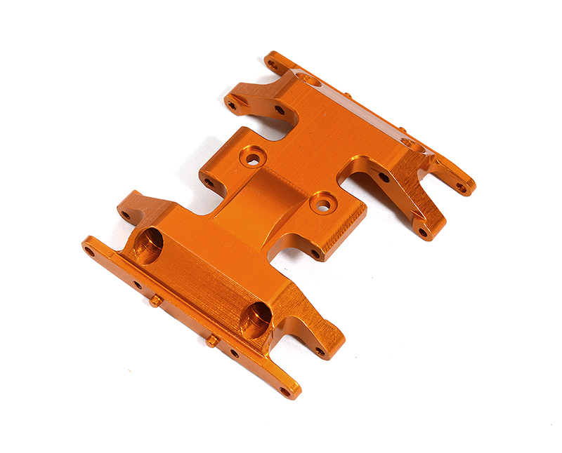 C31298ORANGE Billet Machined Center Gearbox Mounting Plate for Axial 1/24 SCX24 - Image 1