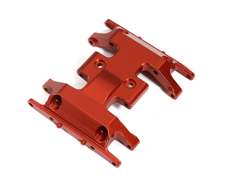 C31298RED Billet Machined Center Gearbox Mounting Plate for Axial 1/24 SCX24 - Image 1