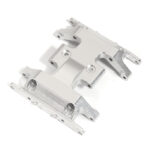 Silver Billet Machined Center Gearbox Mounting Plate for Axial 1/24 SCX24