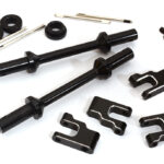 Front Anti-Roll Sway Bar Set for Losi 1/8 LMT 1.0 4WD Monster Truck - Black