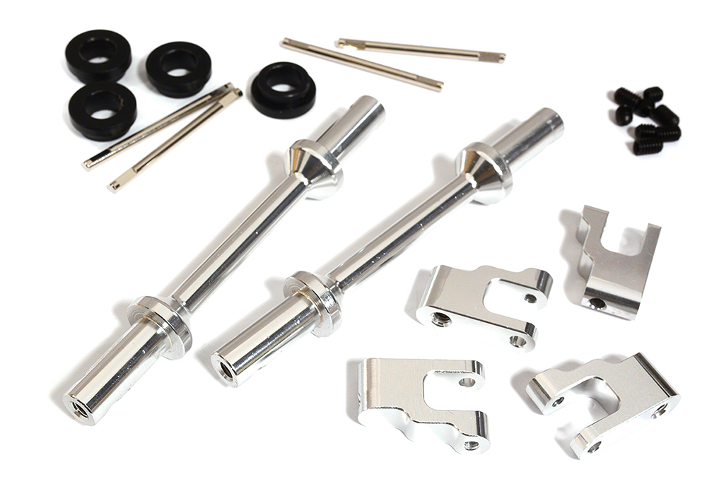 C31300SILVER Front Anti-Roll Sway Bar Set for Losi 1/8 LMT 1.0 4WD Monster Truck - Image 1