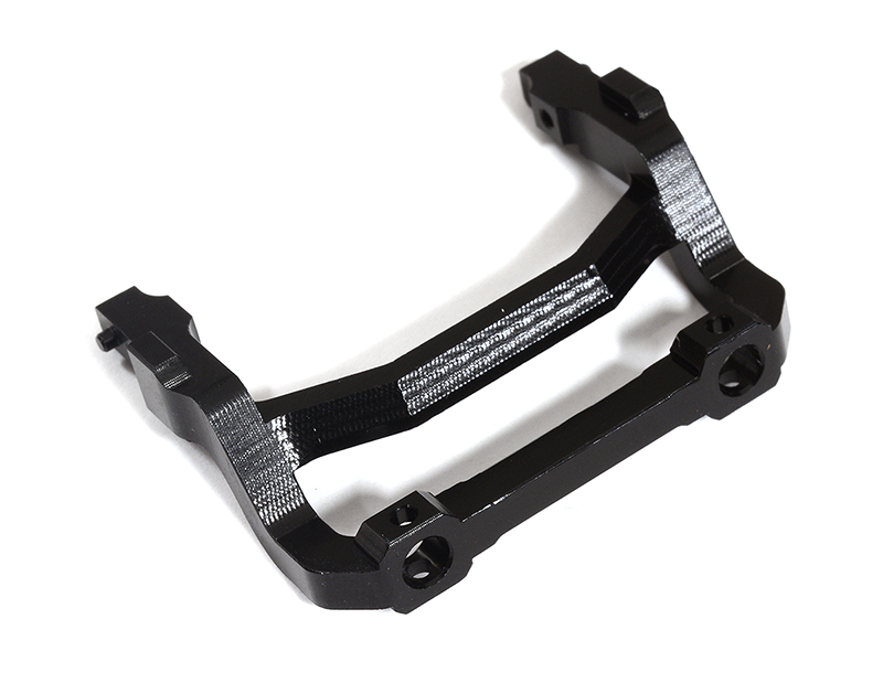 C31302BLACK Billet Machined Front Bumper Brace for Axial 1/24 SCX24 C10 - Black - Image 1
