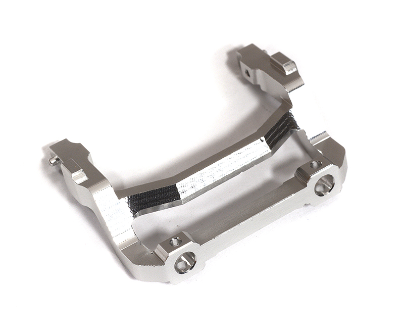C31302SILVER Billet Machined Front Bumper Brace for Axial 1/24 SCX24 C10 - Image 1