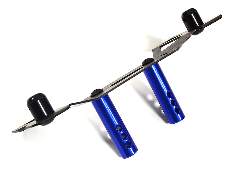 C31304BLUE Billet Machined Front Body Mount Set for Arrma 1/5 Kraton 4X4 8S BLX ARA320485 - Image 1