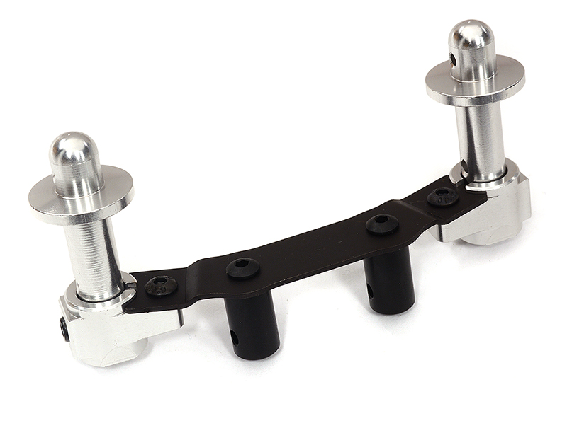 C31305SILVER Billet Machined Front Body Mount Set for Arrma 1/10 Vorteks 4X4 3S BLX ARA320630 - Image 1