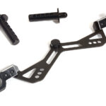 Billet Machined Front Body Mount Set for Team Associated DR10 Drag Race Car RTR