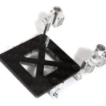 Machined Silver Front Shock Towers w/ Receiver Mount for Axial 1/24 SCX24