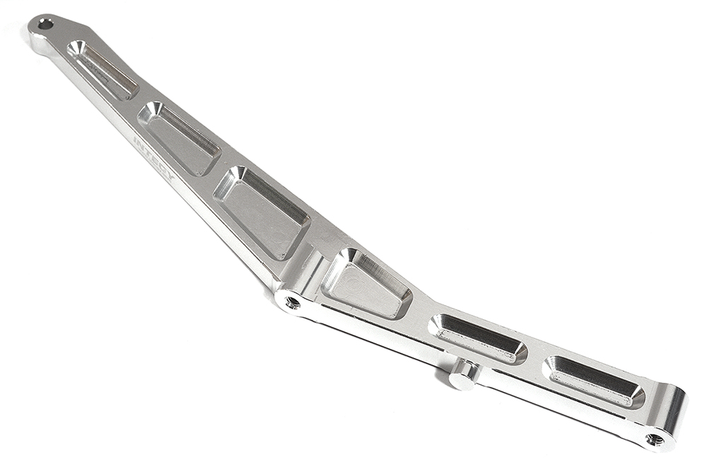 C31313SILVER Billet Machined Rear Chassis Support for Losi 1/10 Lasernut U4 4WD Brushless RTR - Image 1