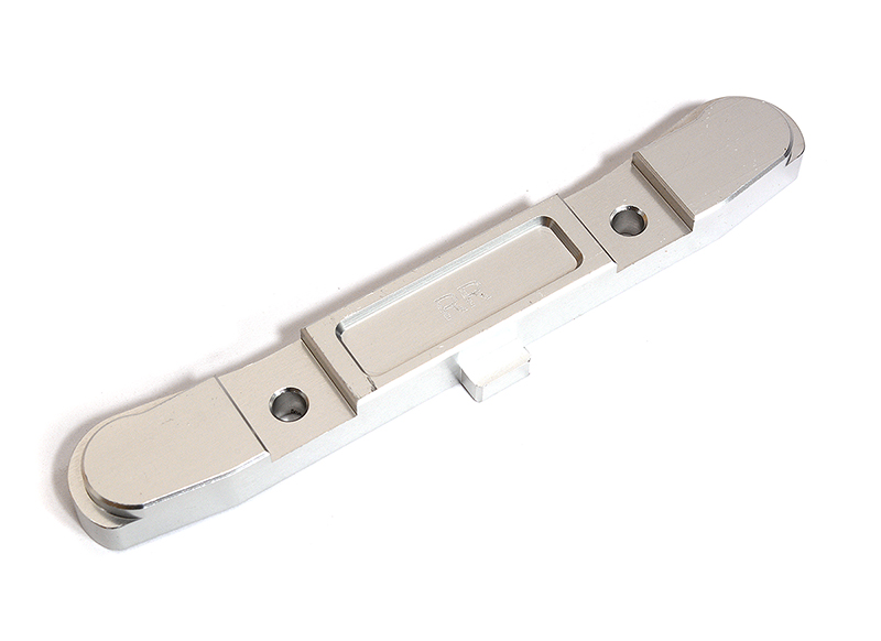 C31317SILVER Billet Machined Rear-Rear Arm Brace for Losi 1/10 Lasernut U4 4WD Brushless RTR - Image 1
