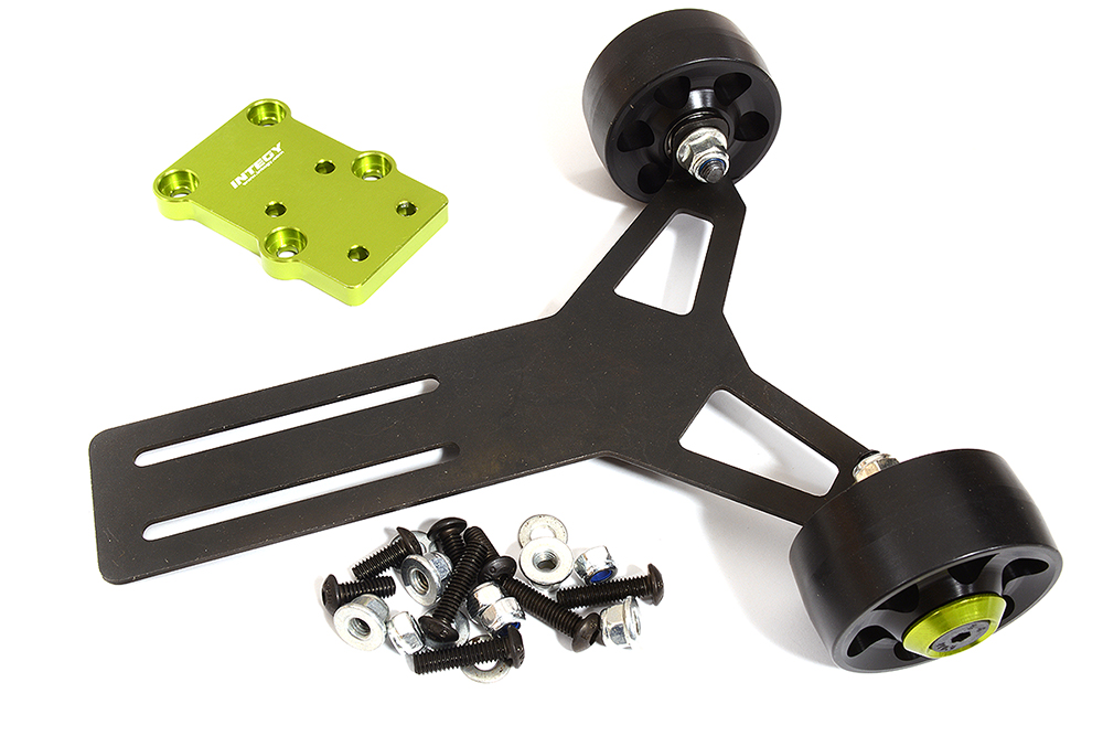 C31322GREEN Billet Machined Green Wheelie Bar Set for Arrma 1/5 Kraton 4X4 8S BLX ARA320536 - Image 1