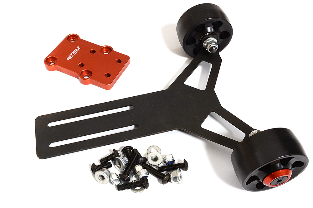 C31322RED Machined Wheelie Bar Upgrade for Arrma 1/5 Scale Kraton 4X4 8S BLX ARA320536 - Image 1